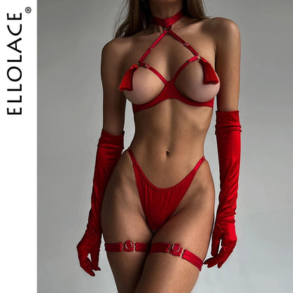 Sexy tassel lingerie set